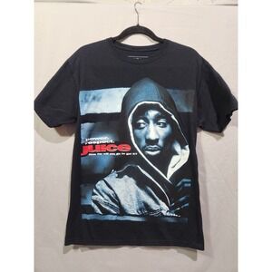2Pac Tupac JUICE Movie Shirt Power Respect Hip Hop Tee Black Unisex Sizes Medium